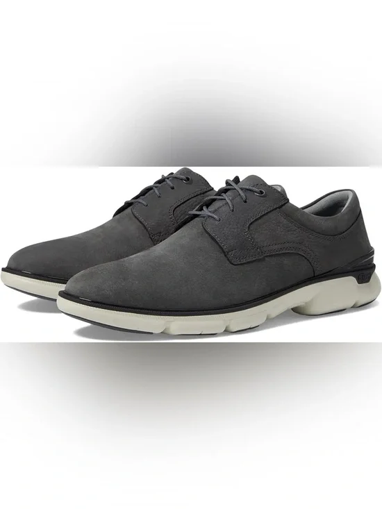 Johnston & Murphy XC4 Waterproof Nubuck Tanner Plain Toe Comfort Gray 8