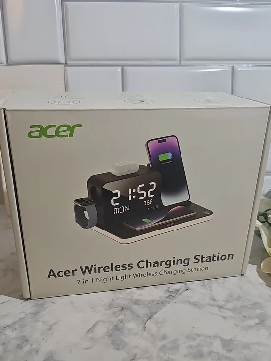 Acer 7-in-1 Wireless Charging Station in Black