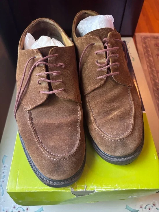 Banana Republic Brown Suede Derby Lace-Up Shoes