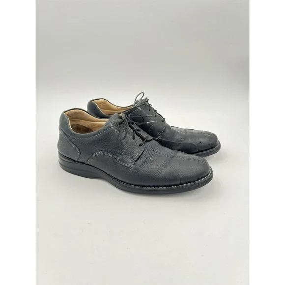 Johnston & Murphy Men's Black Leather Oxford Dress Shoes Business Formal 10.5