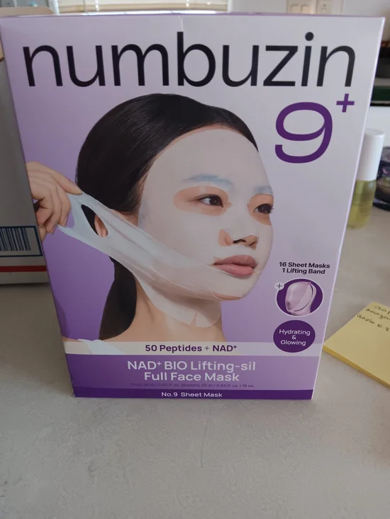 9+ NAD+ BIO Lifting-sil Full Face Mask 16 Masks.