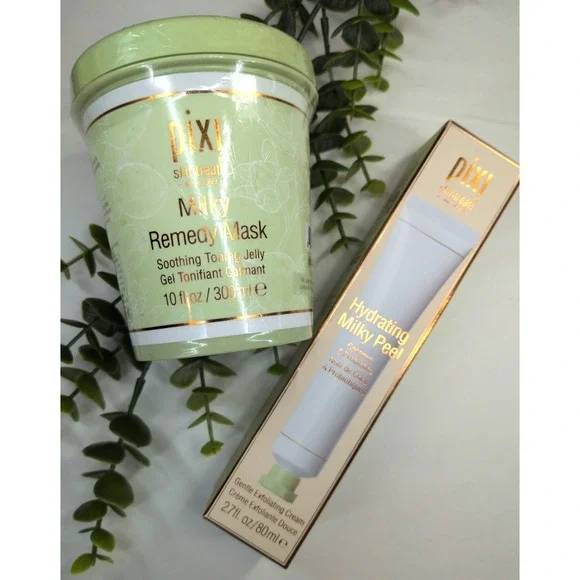 NEW LOT 2🥰Pixi Skintreats Hydrating Milky Peel Exfoliating Cream & Remedy Mask