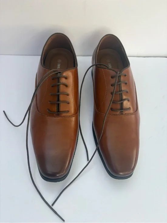Classic Brown Leather Derby Shoes – Polished Men's Dress Oxfords