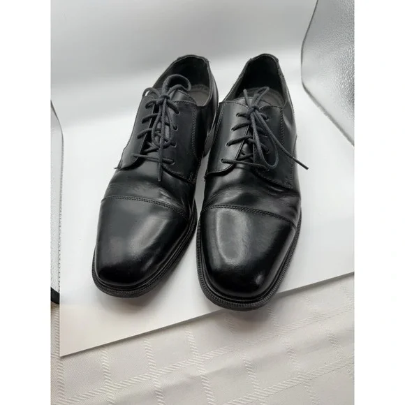 Florsheim‎ Black Leather Cap-Toe Oxford Dress Shoes, Size 12D