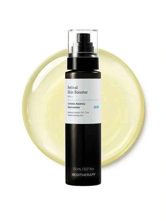 Retinal Skin Booster Serum - Black Bottle, Yellow Serum