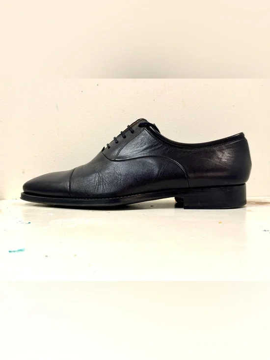 Men's Magnanni Black Leather Dress Shoe