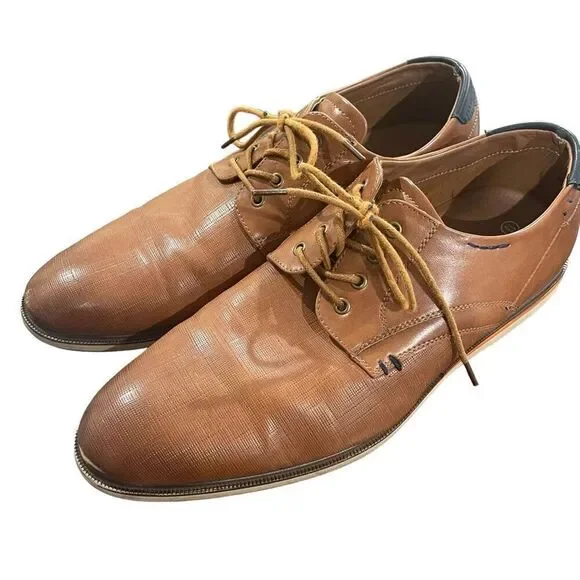 Bruno‎ Marc Tobacco Brown Oxford Shoes - Men’s Size 13