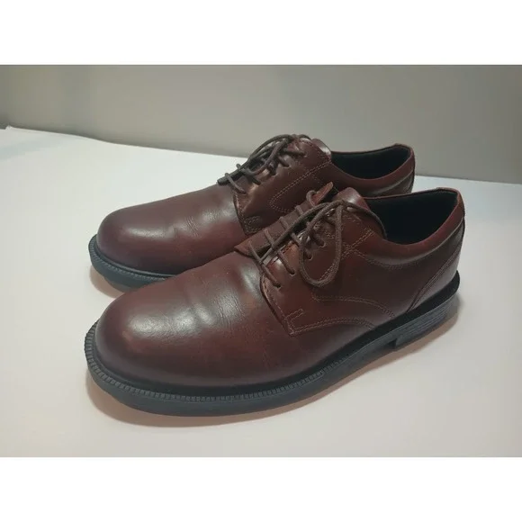 Deer Stags DS104-2 Oxford Shoes Mens 11W Brown Leather Lace Up Dress Shoes