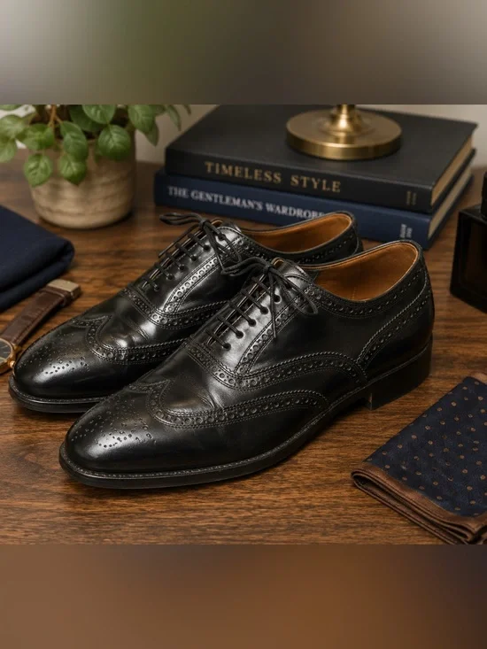 Florsheim Imperial Lexington Wingtip Oxford Dress Shoes Men’s 10D Leather Brogue