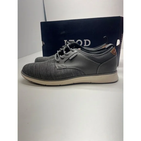 Izod Men's Drift Memory Foam Woven Oxford Gray Size 9.5