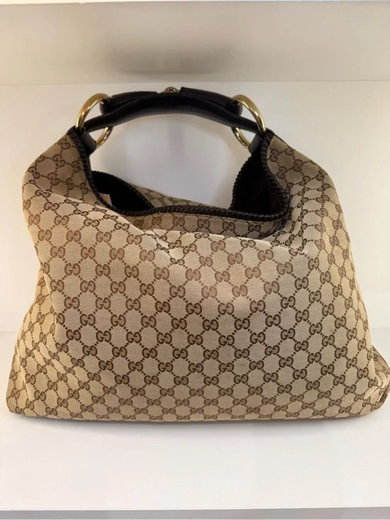 GUCCI LARGE HORSEBIT HOBO DESIGNER BAG