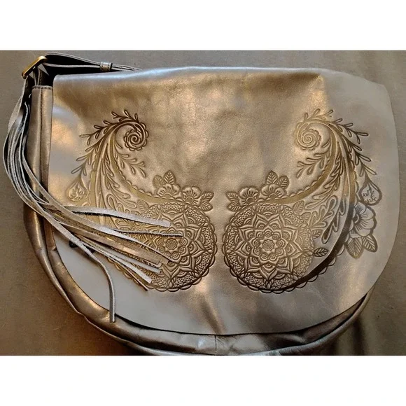 Leather HOBO Inked Hide 2018 Collector's Shoulder Bag indie whimsygoth peasant
