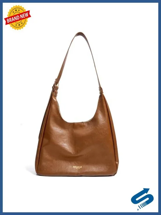Large Slouchy Hobo Bag Vegan Leather Crossbody Adjustable Strap