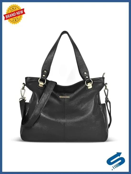 Genuine Leather Hobo Bag Large Slouchy Tote Shoulder Handbag for Laptop Work