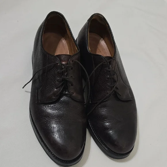 Allen Edmonds Dark Brown Leather Oxfords ‎ 7.5 EEE