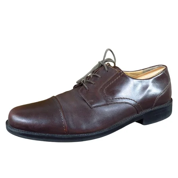 Dockers Yim Men Casual Oxford Shoe Size 11 Business Professional Brown Leather‎
