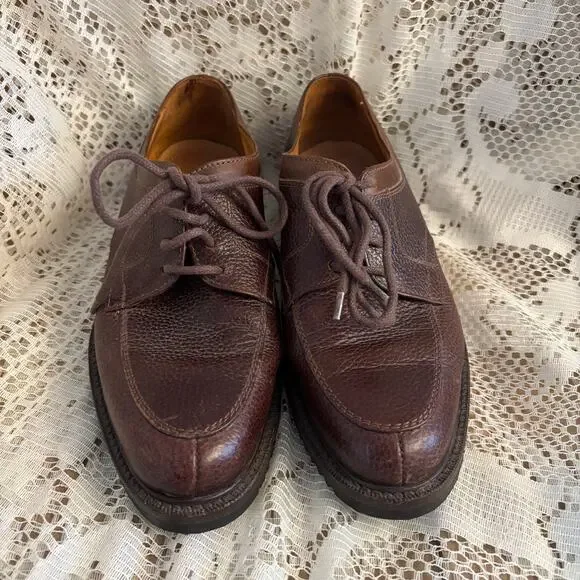 Cole Haan Country Men's US 7.5 Dark Brown Leather Split Toe Derby Shoes