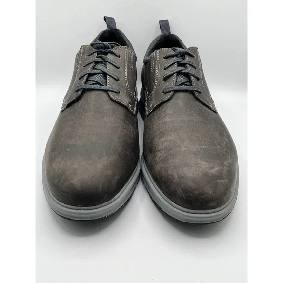 Rockport Total Motion Men Sz 13W Dark Brown Leather Dress Casual Shoes CI9603
