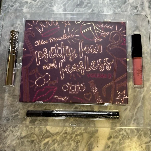 Ciate‎ Pretty Fun and Fearless Palette Mascara Eyeliner Liquid Lipstick