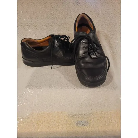 Ecco Men's‎ Howell Comfort Shoes Black Oxford Lace Up Leather Size  EUR 46 US 12