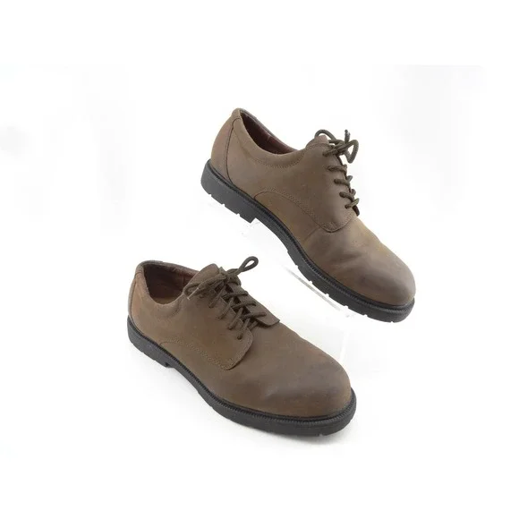 NUNN BUSH Men's 12M Brown Leather Lace-Up Casual Dress‎ Oxfords 83884A-02
