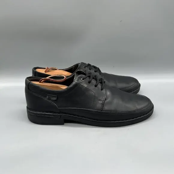 Pikolinos Shoes Men 8 Black Leather Lace Up Low Top Dress Casual Comfort Walking