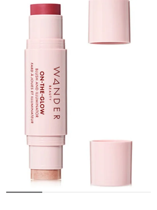 Wander Beauty Dual-Ended Cream Blush & Highlighter In Strawberry Fields NIB