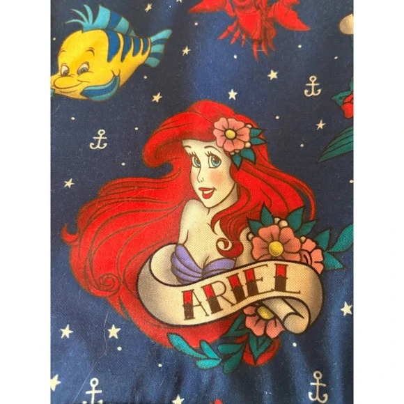 Disney The Little Mermaid loungefly Ariel Tattoo Hobo Crossbody Bag Blue Slouchy