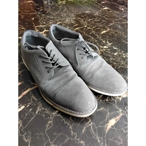 Alfani Theo Mens Grey‎ Cap Toe Oxford Shoes Memory Foam Size 13M 100177272MN