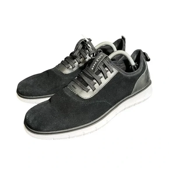 Cole Haan ZEROGRAND Oxford Mens 10 Black Suede Lightweight C30721 Sneaker