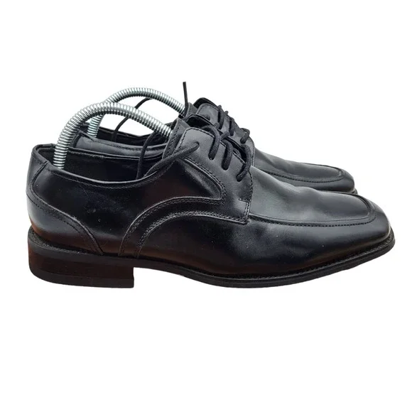 Stacy Adams Oxford Dress Shoes Mens Size 8.5 Wide Black Leather 20114-001‎
