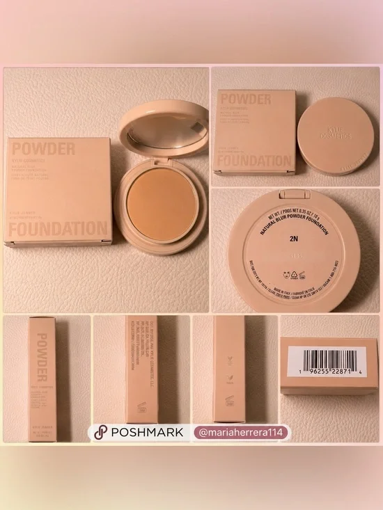 Kylie Cosmetics Natural Blur Powder Foundation 2N | Matte Finish | Full Size