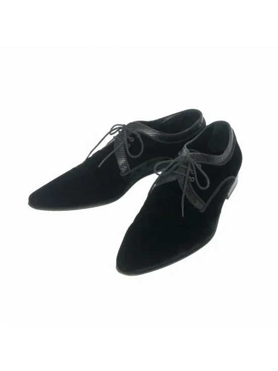 Dolce & Gabbana Velour Dress Shoes 6.5 Black