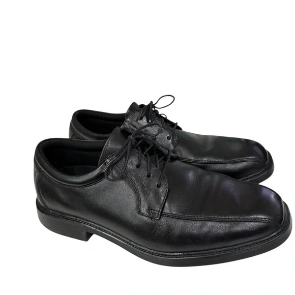 Nunn Bush Size 10.5 Men’s Comfort  Shoes Gel Leather Oxford Black Kore Slip