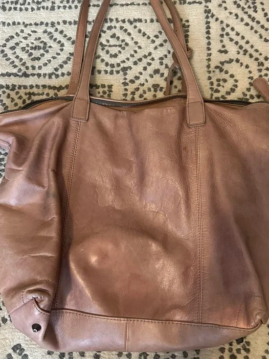 Leather Tote Bag in Brown - Classic Everyday Carry