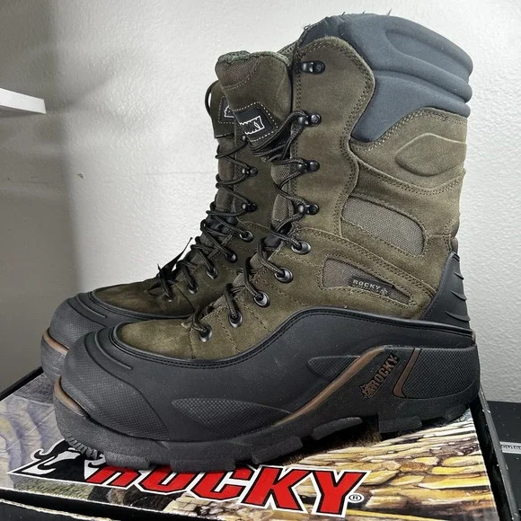 Rocky Men's 14M BlizzardStalker Steel‎ Toe 1200g Waterproof Work Boots NIB