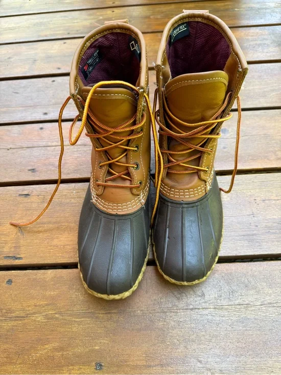 L.L. Bean Brown Two-Tone Duck Boots