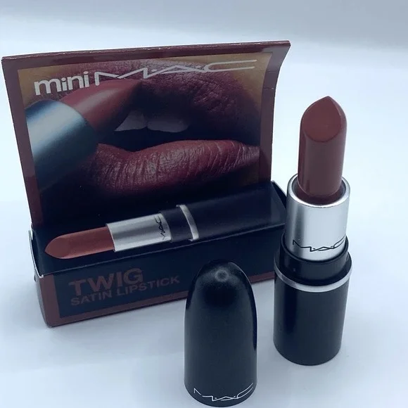 MAC 824 Twig Satin Lipstick Mini Travel Size .06oz/1.8g NIB