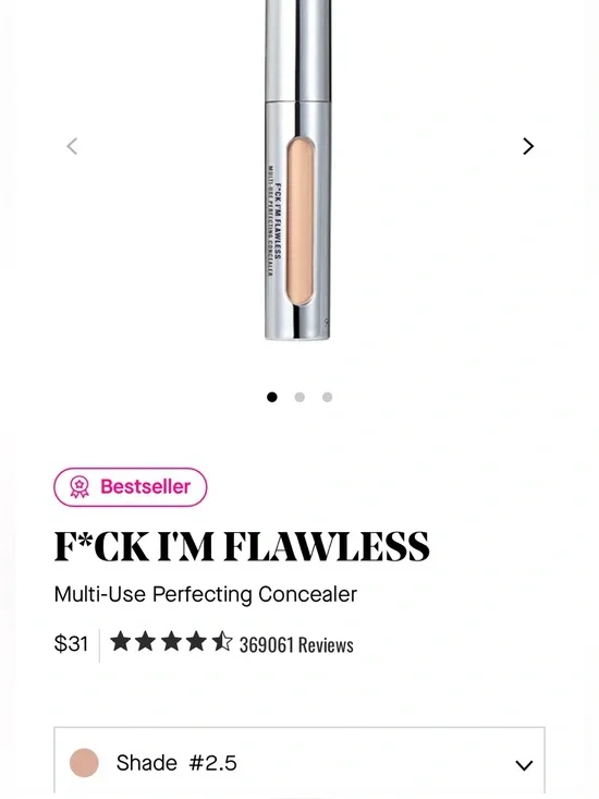 IL MAKIAGE F*CK I'M FLAWLESS Multi-Use Perfecting Concealer Shade 2.5 7 ML NIB