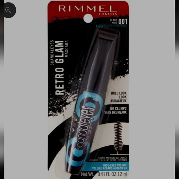 🌟Rimmel London Scandaleyes Retro Glam Mascara, waterproof, black 001