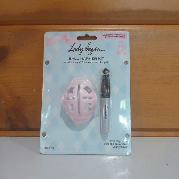 NEW Lady Hagen Pink Ribbon Breast Cancer Foundation Ball Marker Kit ZA3‎