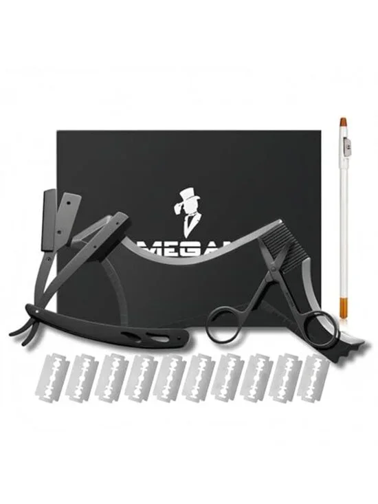 Beard shaping tool,5 piece set beard shaper for man