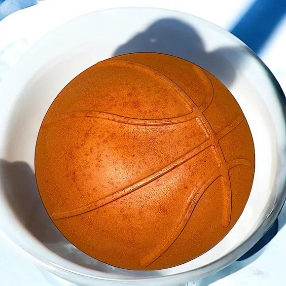 Sandalwood musk soap Basketball Ball LARGE 4x4in 8oz handmade shea butter base