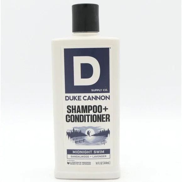 Duke Cannon Supply 2-in-1 Shampoo & Conditioner For Men Midnight Swim 14 fl oz