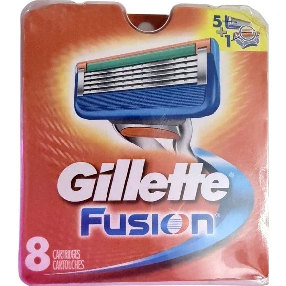 Gillette Fusion Cartridges 8 Pack Men's Razor Refills *Free Shipping*