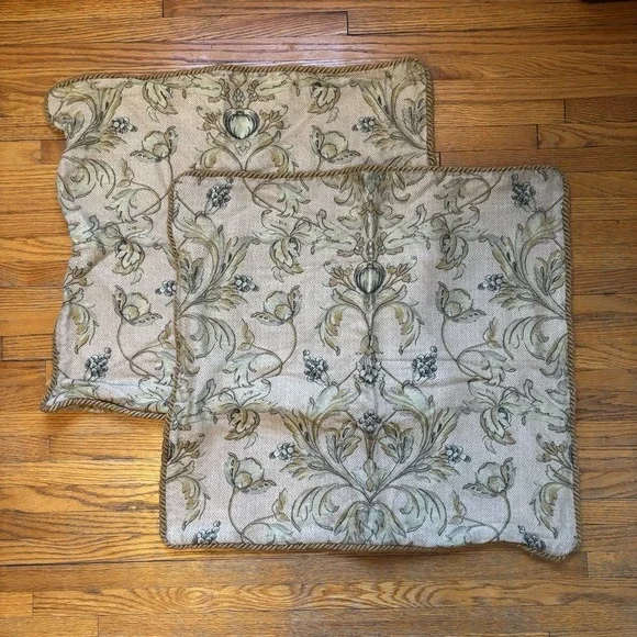 ANICHINI Pair of Tapestry Pillow Covers 24