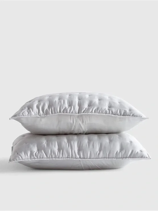 Quince Bamboo Dream Quilted Sham Set in Light Grey