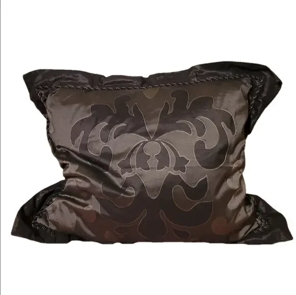 Lenox Decorative Pillow Cover Brown Bedding Cotton Bllend Satin 19
