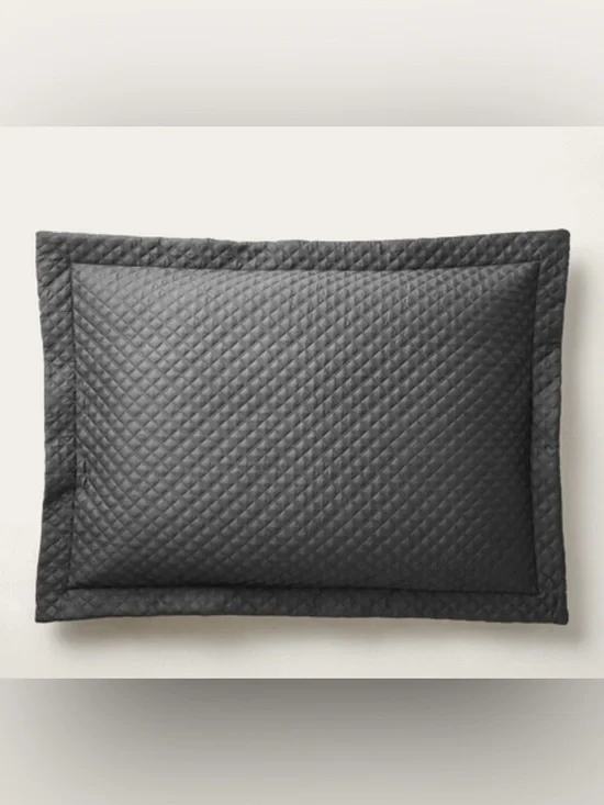 NWT Ralph Lauren Luxury Organic Cotton Argyle 2 European Sham Pillow Covers Set