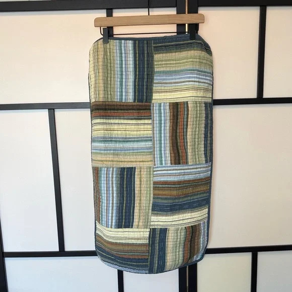 Chenab‎ One pillow case stripes boho neutral earth tones